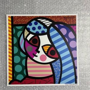 ROMERO BRITTO 'Frances (Woman/Girl)' art print
